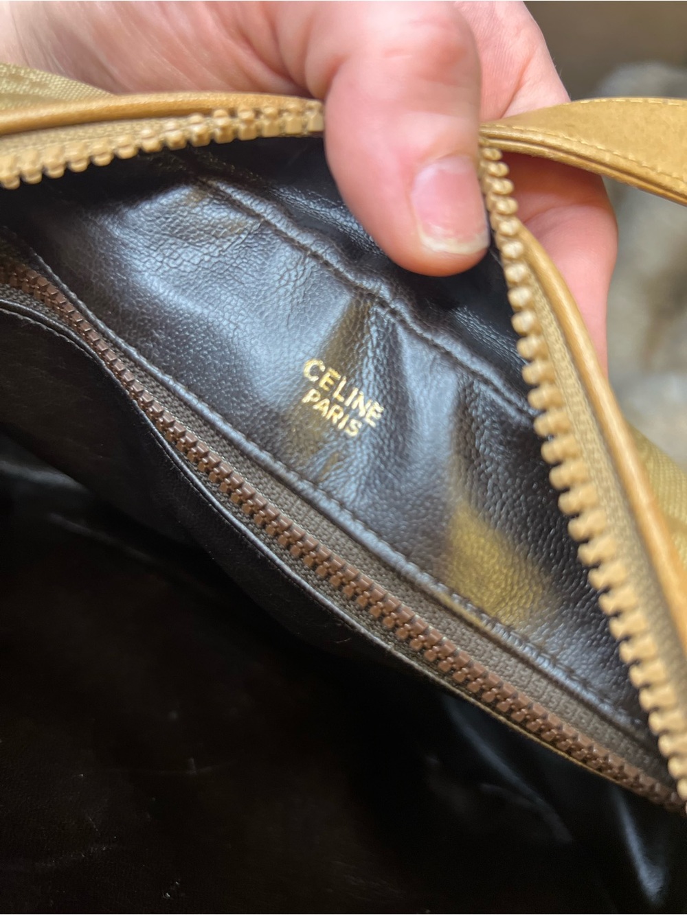 CELINE C Sulky Shoulder Bag Beige Gold (MSRP $725) - Picture 7 of 7